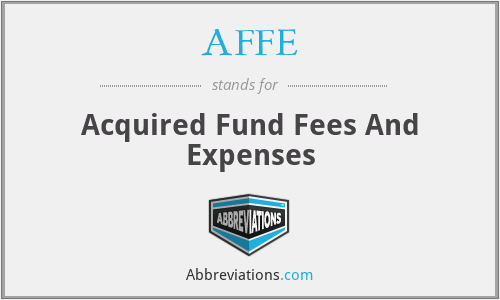 What is the abbreviation for acquired fund fees and expenses?